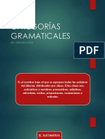 Categorías Gramaticales