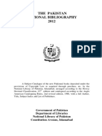 Pakistan National Bibliography PDF