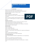 Civil Engineering Interview Questions