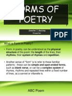 Forms of Poetry