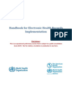 Handbook For Electronic Health Records Implementation WHO