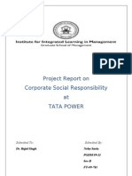 Project Report On Corporate Social Responsibility at Tata Power