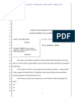 Buckhalter Final Pretrial Order