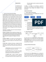 Handout 1 - Definition, Process and Models of Communication