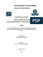 "Sistema de Información para La Toma de Decisiones Gerenciales en La Autoridad Administrativa Del