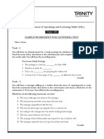 Sample - Worksheet - 3 - Listening - Class - IX