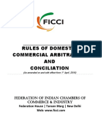 FICCI Rules of Domestic Commercial Arbitration & Conciliation