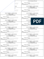 Acknowledgment Receipt - Notarial Fees