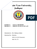 Rule of Law Legal Methods PDF