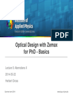 ODZ - PHD - Optical Design With Zemax PHD Basics 5 Aberrations II PDF