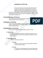 3.classification of Civil Law