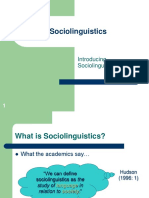 Sociolinguistics