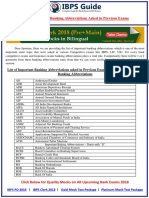 List of Important Banking Abbreviations Asked in Previous Exams PDF