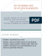 Atomic Number and Synthesis of New Elements