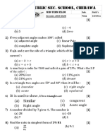 Mid Term Paper Class 7 Maths