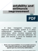 Accountability and Continuous Improvement