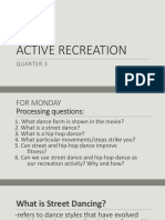 Active Recreation Quarter 3