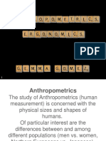 Anthropometrics Ergonomics