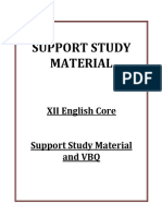 XII English Core Support Study Material and VBQ 2014 15 PDF