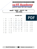 Final - NSO-SOF-2017 - (6th STD.) - Answer Key