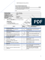 Performance Evaluation (Self)