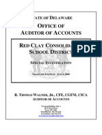 Red Clay School District - Special Investigations Report