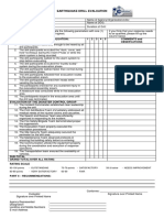 Ocd Earthquake Drill Evaluation Form