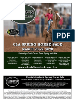 Clovis Horse Sales Spring 2020 Catalog