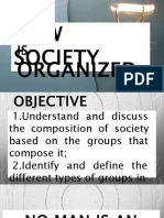 How Is Society Organized