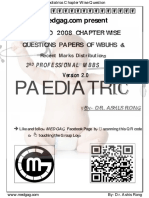 Paediatrics 2019-2008 Regular-Supplementary Question Papers (Chapter Wise) - 1 PDF
