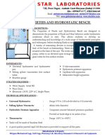 Fluid and Hydrostatic Bench