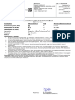 Report HB ELECTROPHORESIS