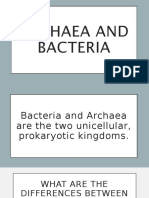 Archaea and Bacteria