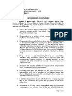 Administrative - Affidavit of Complaint PDF
