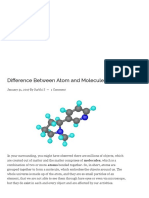 Difference Between Atom and Molecule (With Comparison Chart) - Key Differences