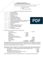 Classroom Exerisises On Presentation of Financial Statements PDF