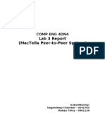 Lab 3 Report (Mactella Peer-To-Peer System) : Comp Eng 4Dn4