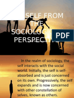 The Self From Sociological Perspective