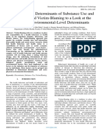 The Underlying Determinants of Substance Use and Abuse: Beyond Victim-Blaming To A Look at The Social and Environmental-Level Determinants