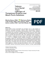 Domestic Violence Interventions in Social and Health Care Settings: Challenges of Temporary Projects and Short-Term Solutions