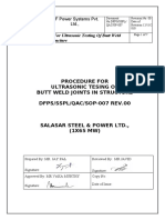 007 SOP For UT in Structure