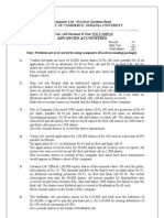 Advanced Accounting: Computer Lab - Practical Question Bank Faculty of Commerce, Osmania University