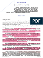 Petitioners Vs Vs Respondent: Second Division