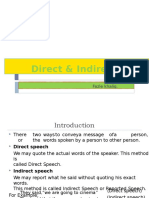 Direct & Indirect Speech