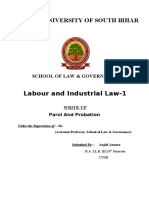 Central University of South Bihar: Labour and Industrial Law-1