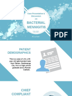 Bacterial Mennigitis: Case Presentation & Discussion