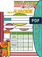 Examen - Segundo Grado - Diagnóstico - Materiales Zany