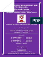 Smart Irrigation System Using IoT Report 2016 PDF