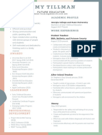 Cream and Green Flat Design Account Executive Business Commercial Resume-2