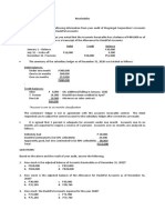 Receivables Problem 1: Account Is One To Six Months Classification